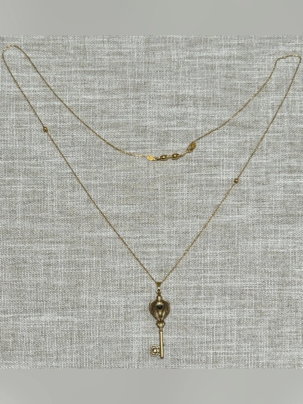 Alex and Ani Gold Cobra Key Pendant Necklace
